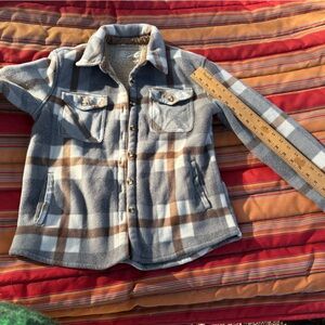 Plaid Button-Up Jacket